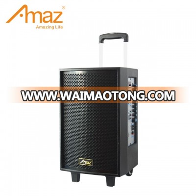 AL10201 10 inch 7.5Ah multifunctional active 120W strong power speaker with Mic