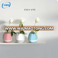 2017 New smart led light flower pot bluetooth music speaker, plant touch lamp with led speaker bulb bluetooth